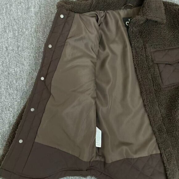 ALO Yoga Espresso Edge Shacket — Women’s Size S - Picture 4 of 9